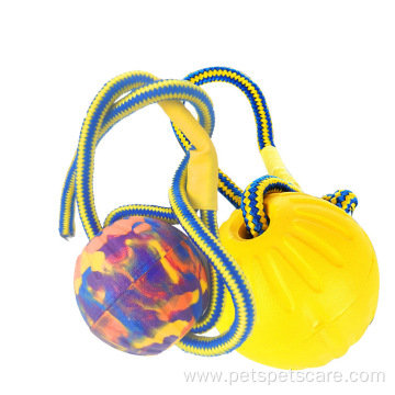 durable interactive With elasticity ball dog rope toys